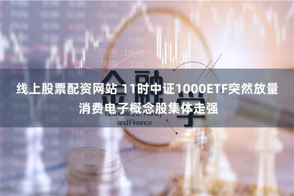 线上股票配资网站 11时中证1000ETF突然放量 消费电子概念股集体走强